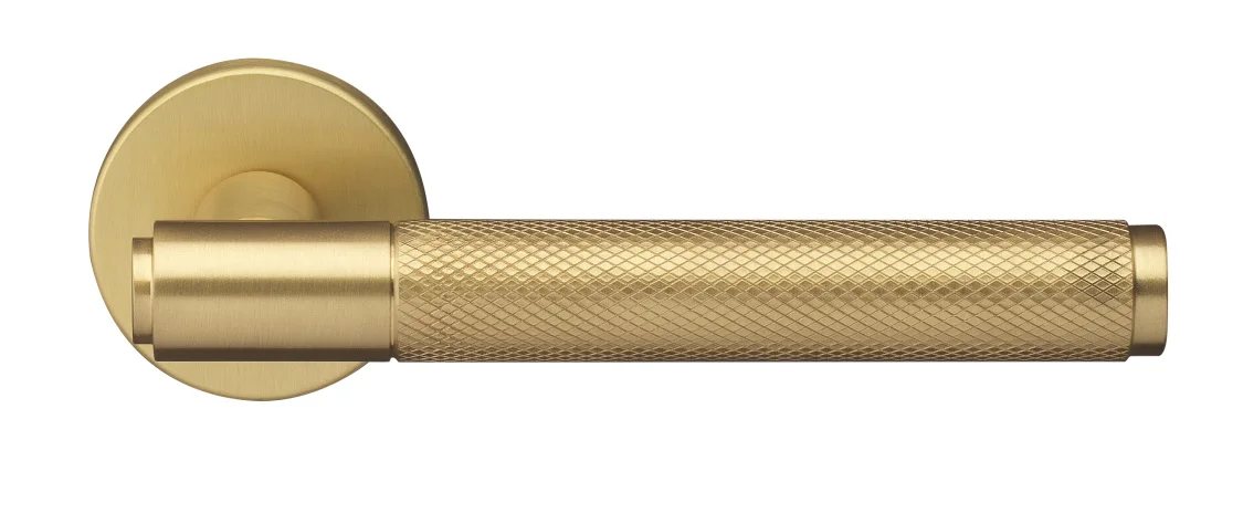 BRIDGE R6 OSA, ручка дверная с усиленной розеткой, цвет -  матовое золото фото купить Краснодар