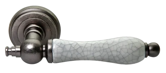 MART, ручка дверная MH-42-CLASSIC OMS/GR, цвет - старое мат.серебро/серый фото купить Краснодар