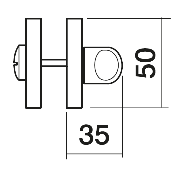 LUX-WC-R3 OBR, завертка сантехническая, цвет - кофе фото купить в Краснодаре