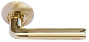 КОЛОННА, ручка дверная MH-03 SG/GP, цвет - мат.золото/золото