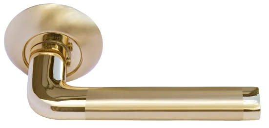 КОЛОННА, ручка дверная MH-03 SG/GP, цвет - мат.золото/золото фото купить Краснодар