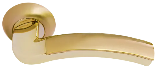 ПАЛАЦЦО, ручка дверная MH-02 SG/GP, цвет - мат.золото/золото фото купить Краснодар