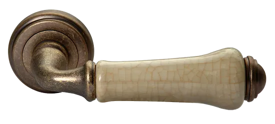 UMBERTO, ручка дверная MH-41-CLASSIC OMB/CH, цвет-старая мат.бронза/шампань фото купить Краснодар