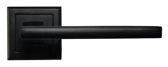 PANTS, ручка дверная на квадратной накладке MH-35 BL-S, цвет - черный фото купить в Краснодаре