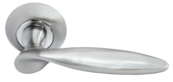 КУПОЛ, ручка дверная MH-09 SN, цвет - белый никель фото купить Краснодар