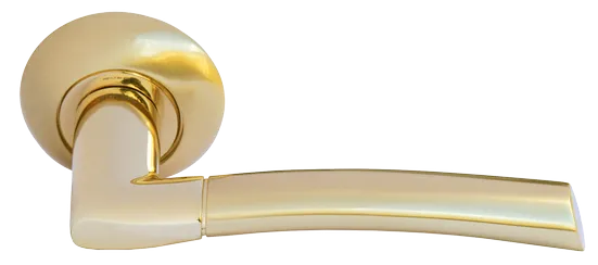ПИЗА, ручка дверная MH-06 SG/GP, цвет - мат.золото/золото фото купить Краснодар