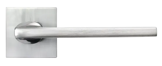 KAFFEE, ручка дверная на квадратной накладке MH-50-S6 SC, цвет - матовый хром фото купить в Краснодаре