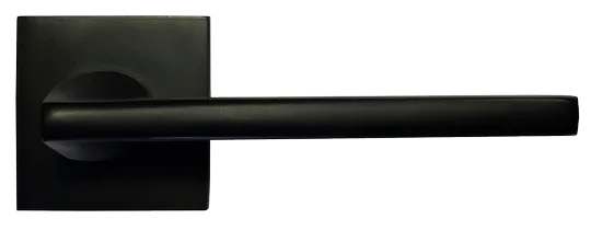 KAFFEE, ручка дверная на квадратной накладке MH-50-S6 BL, цвет - черный фото купить в Краснодаре
