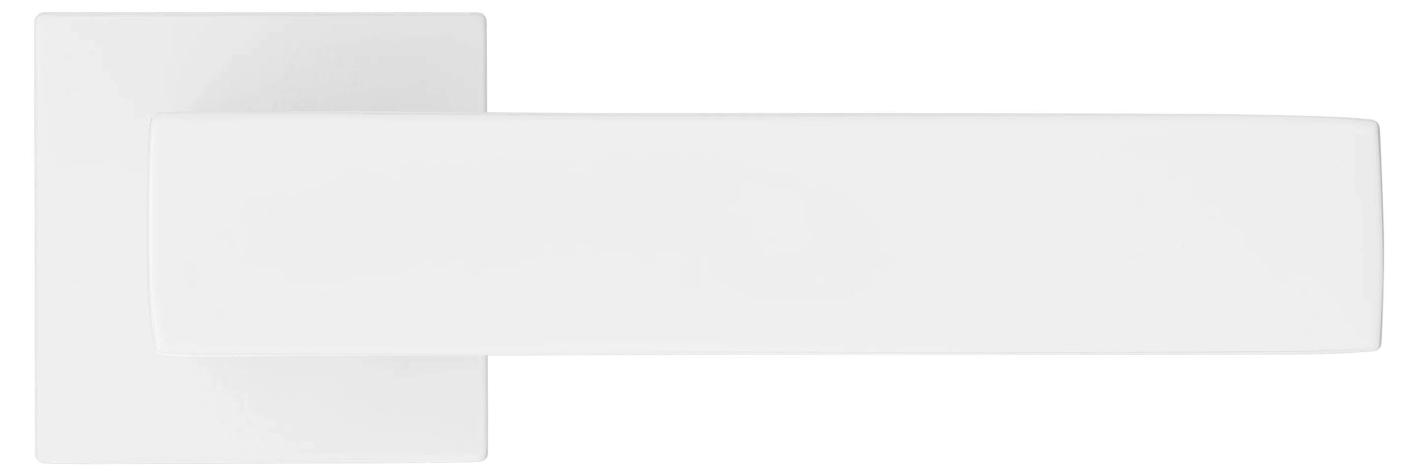 MIRA, ручка дверная на квадратной розетке MH-54-S6 W, цвет - белый фото купить в Краснодаре