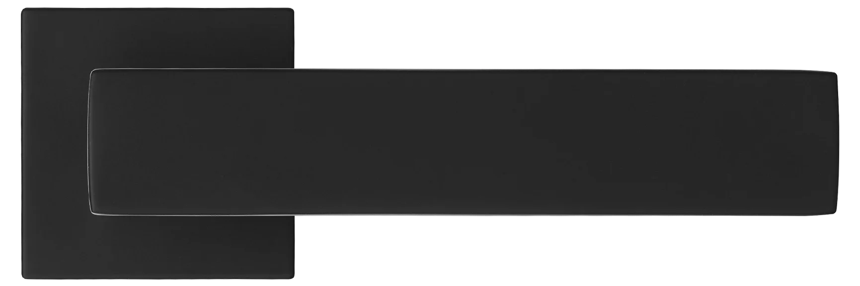 MIRA, ручка дверная на квадратной розетке MH-54-S6 BL, цвет - черный фото купить в Краснодаре