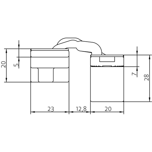 HH-19 B, скрытая петля, цвет - черный фото morelli Краснодар
