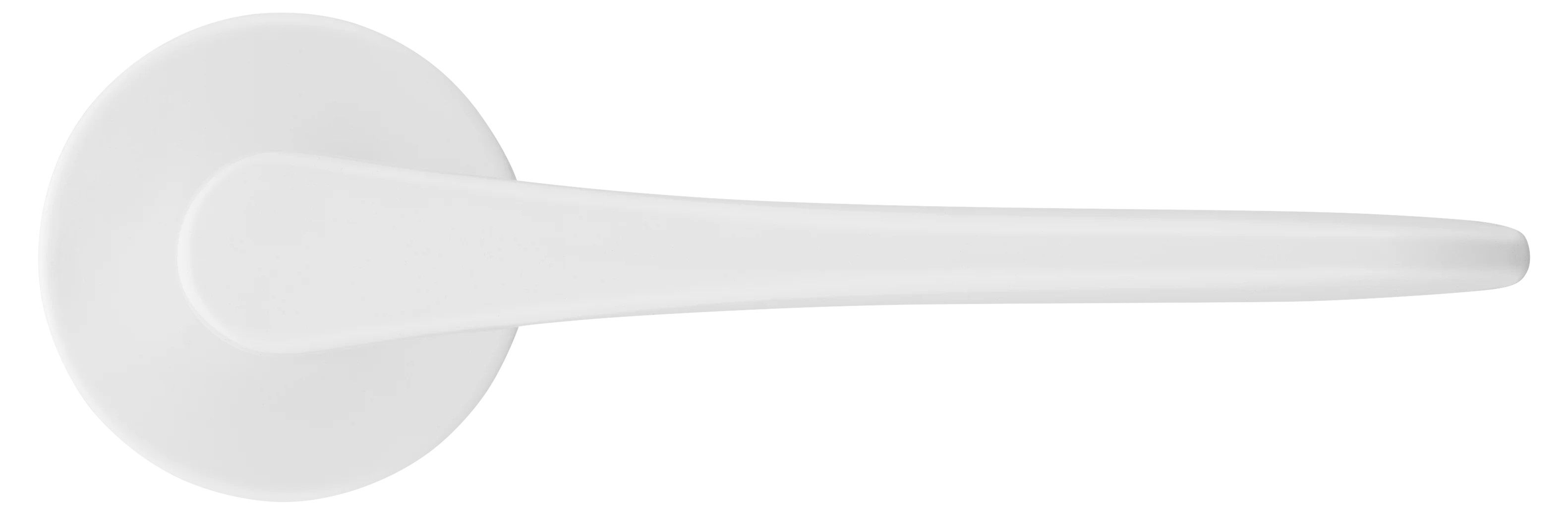 AULA R5 BIA, ручка дверная на розетке 7мм, цвет -  белый фото купить в Краснодаре