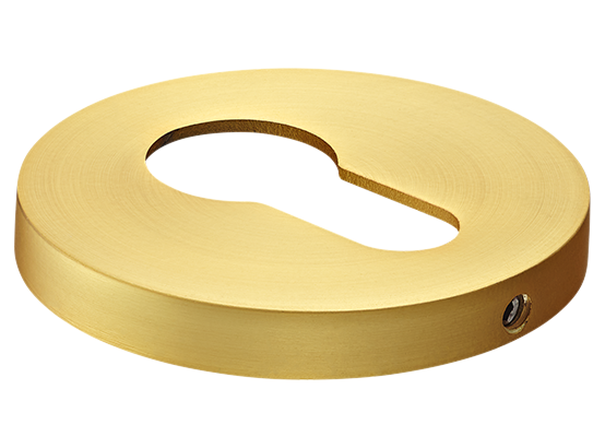 Накладка на ключевой цилиндр, на круглой розетке 6 мм, MH-KH-R6 MSG,  цвет - мат. сатинированное золото фото купить Краснодар