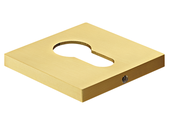 Накладка на ключевой цилиндр, на квадратной розетке 6 мм, MH-KH-S6 MSG, цвет - мат. сатинированное золото фото купить Краснодар