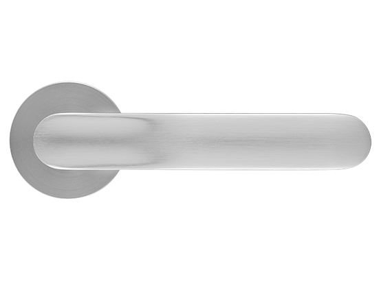 GARAK ручка дверная на круглой розетке 6 мм, MH-59-R6 MSC, цвет - мат. сатинированный хром фото купить в Краснодаре