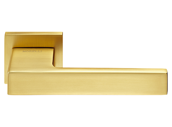 LOT ручка дверная на квадратной розетке 6 мм MH-56-S6 MSG, цвет - мат.сатинированное золото фото купить Краснодар