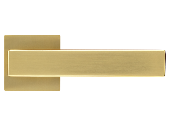 LOT ручка дверная на квадратной розетке 6 мм MH-56-S6 MSG, цвет - мат.сатинированное золото фото купить в Краснодаре