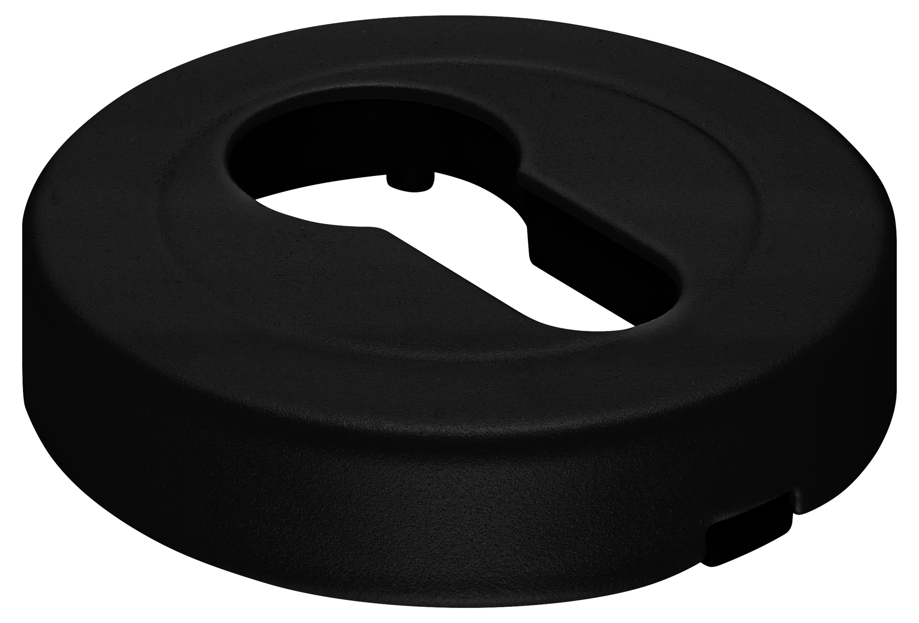 LUX-KH-R2 NERO, накладка на евроцилиндр, цвет - черный фото купить Краснодар
